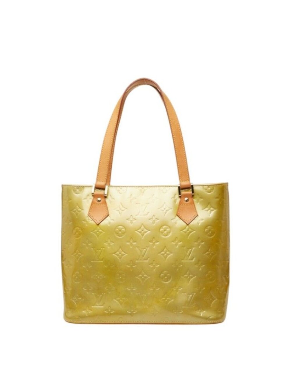 Louis Vuitton Monogram Vernis Houston Tote Bag Beige Patent Leather